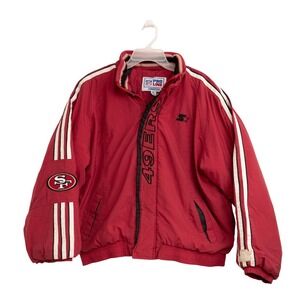VTG Starter San Francisco 49ers Bomber Jacket XL NFL Pro Line Coat Y2K 90s Retro